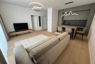 Apartament cu 2 camere semidecomandat, mobilat în Băneasa