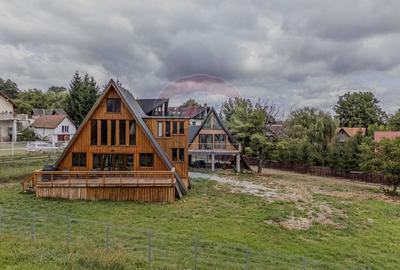 COMISION 0%| DE VANZARE| 2 CABANE TIP A FRAME| TEREN 2166 MP| - 2