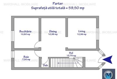 Casa cu 3 camere de vanzare, zona Republicii, 120 mp #16735 - 14