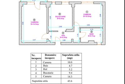 Apartament cu 2 camere decomandat, mobilat în Mihai Viteazul - 6