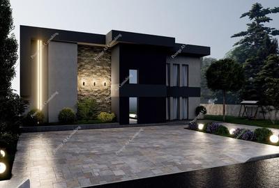 Vila moderna cu structura metalica, tehnologie NZEB si piscina | Giarmata - 6