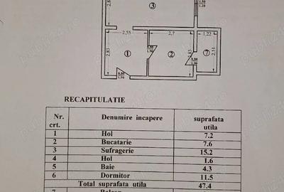 Apartament cu 2 camere decomandat în Central - 1