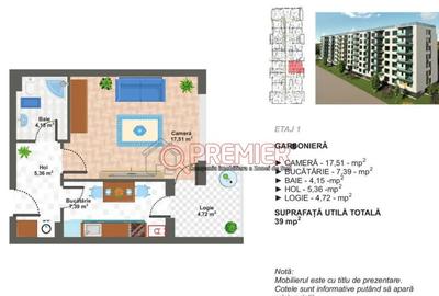 Garsonieră decomandată în Apărătorii Patriei - 1