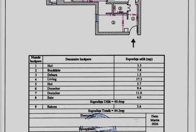 Apartament cu 3 camere în Gorjului