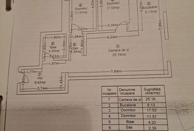 Apartament cu 3 camere decomandat în 13 Septembrie - 8