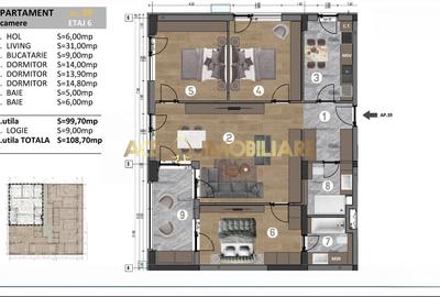 Apartament cu 4 camere decomandat în Berceni - 1