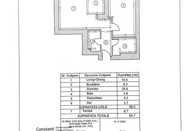 Apartament cu 2 camere decomandat, mobilat în Băneasa - 23