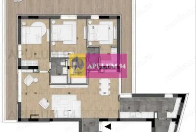 Apartament cu 4 camere decomandat în Central