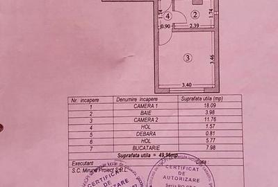 Apartament cu 2 camere decomandat, mobilat în Central - 12