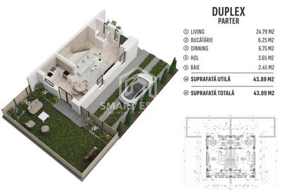 Duplex cu 4 camere cu Canalizare în Industriilor - 3