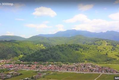 Film! Teren intravilan 2.312 mp, cu PUZ,pentru case P+E+M -Rasnov - Glajerie, Br - 2