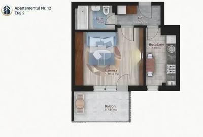 Garsonieră decomandată în Ștefan cel Mare - 6