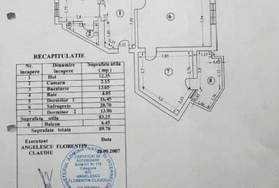 Apartament 3 camere 89,70mp strada Cuza Voda - 16