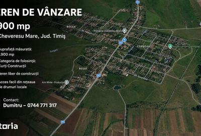 Teren de 1900 mp, în Chevereșu Mare - 1