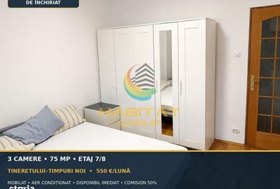 Apartament cu 3 camere semidecomandat în Văcăresti