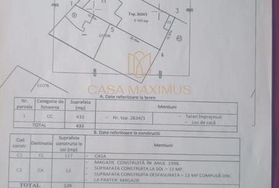 Casă cu 4 camere în Piața Cluj