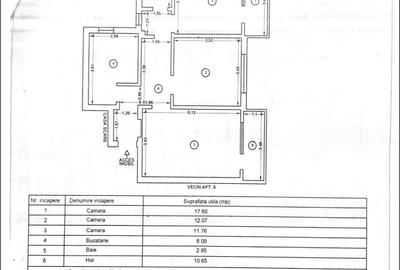 Apartament cu 3 camere în Casa de Cultură