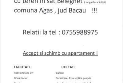 Casă cu 4 camere în Comănești