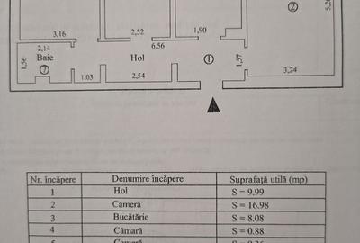 Apartament cu 3 camere decomandat în Central - 1