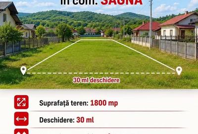 Teren de 1800 mp, în Central