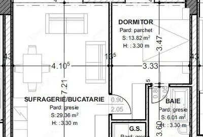 Apartament cu 2 camere semidecomandat în Central - 1