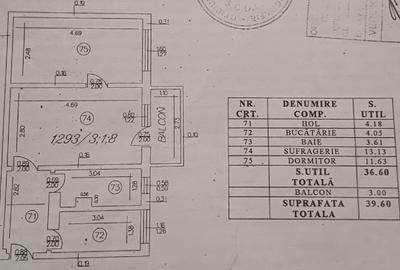 Apartament cu 2 camere nedecomandat, mobilat în Fălticeni