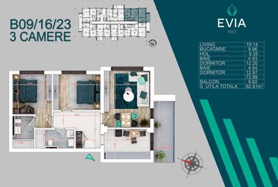 Apartament cu 2 camere decomandat în Theodor Pallady - 2