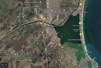 Ovidiu 6 ha teren intravilan construibil îngrădit și platforma betonata. - 2