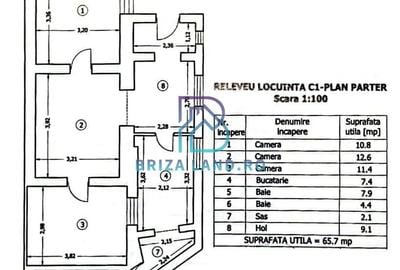 Casă individuală cu 3 camere cu Canalizare în Chitila - 15