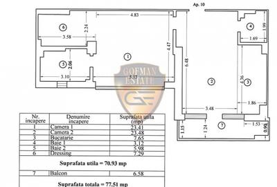 2 camere Lux, Mamaia Nord, vila Sophia 2, vedere la mare, lift piscina, 92 mp - 13