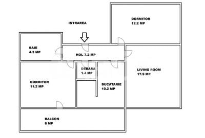 Strand - apartament decomandat de vanzare cu balcon si pivnita - 6