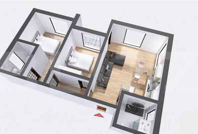 Apartament cu 3 camere decomandat în Central - 1