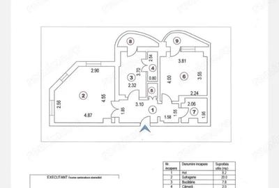 Apartament cu 2 camere în Central