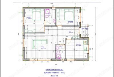 Casa moderna pe parter, Corbeanca 3 camere, 400 mp curte ,langa lac - 1