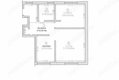 Apartament cu 3 camere decomandat în Giarmata - 2