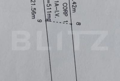 Teren de 811 mp, în Central