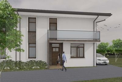 Duplex de vanzare, 100 mp, 250 teren, semifinisat, P+E, Gilau - 3