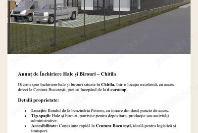 Inchiriere Hale si Birouri -Chitila Inchiriere Hale si Birouri -Chitila - 1