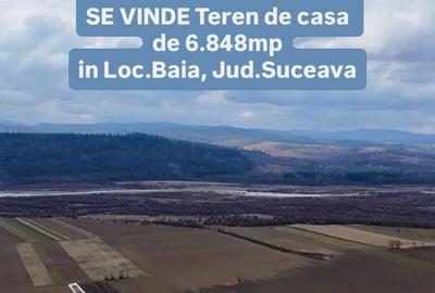 Teren de 6848 mp, în Baia - 1