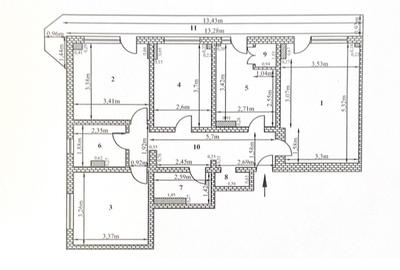 Apartament 4 camere - Etaj 8 - Vis-a-Vis de Spitalul Județean - Galați Apartament 4 camere - Etaj 8 - Vis-a-Vis de Spitalul Județean - Galați - 6