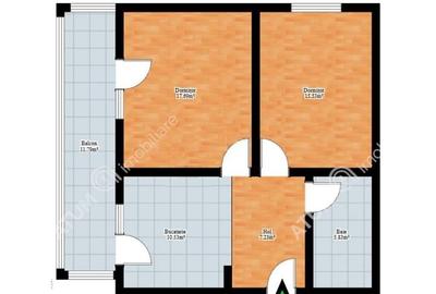 Apartament cu 2 camere decomandate in zona Doamna Stanca din Sibiu - 7