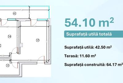 Apartament cu 2 camere semidecomandat în Mamaia-Sat - 8