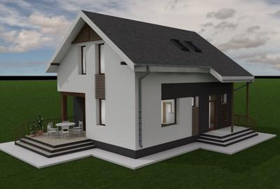 Casa dispusa pe parter si mansarda, 500mp teren