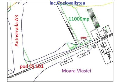 Teren de 11200 mp, în Moara Vlăsiei