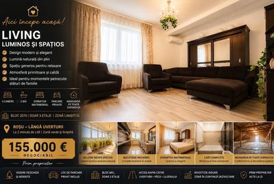 Apartament cu 3 camere decomandat în Central