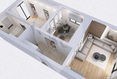 Apartament cu 2 camere decomandat în Sânpetru