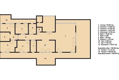 Penthouse de lux  complex rezidential Gran Residencia bloc Sevilla - 26