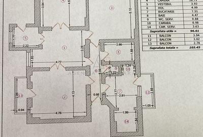Apartament cu 3 camere decomandat în Calea Călărașilor - 17
