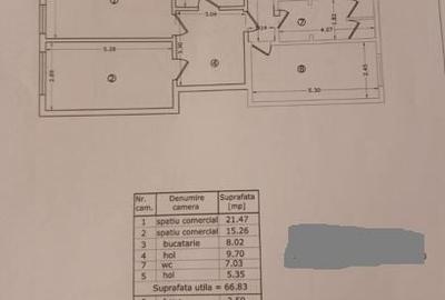 Zona Romana Amzei Demisol 82 mp fost Club curte - 1