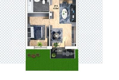 Apartament cu 2 camere semidecomandat în Apahida